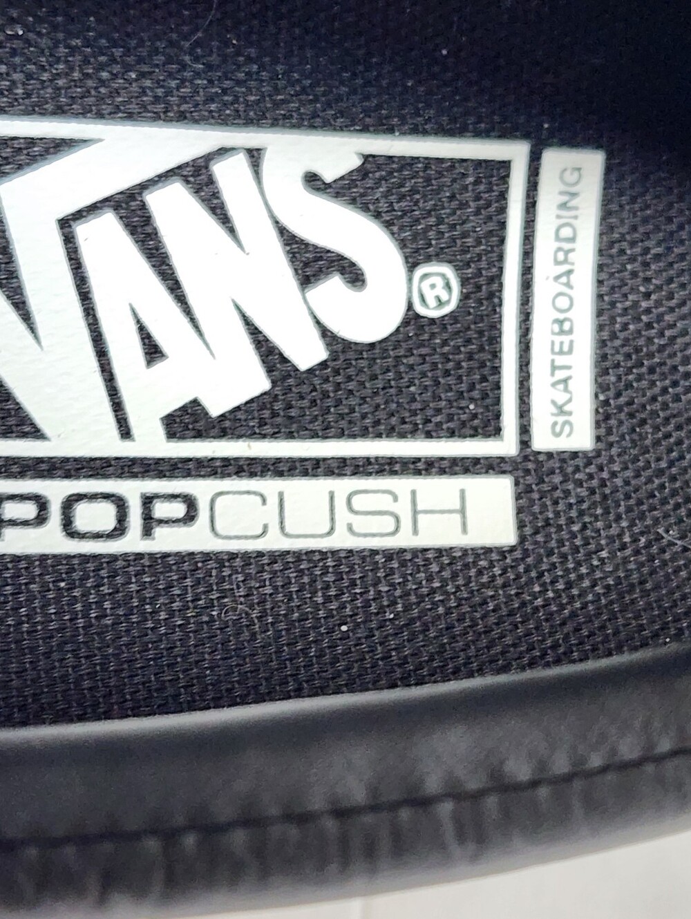 Vans Skate Loafer Black And White Color Way Leather Slip On Mens Size 9 - Picture 3 of 9
